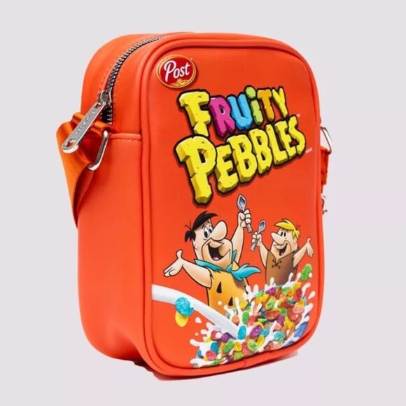 Buckle-Down Fruity Pebbles Fred & Barney Cereal Box Crossbody Bag-TheFlintstones - Picture 3 of 11